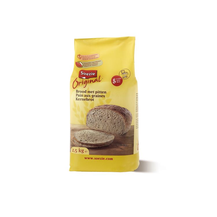 Soezie Mix brood met pitten Foto van Soezie Mix brood met pitten