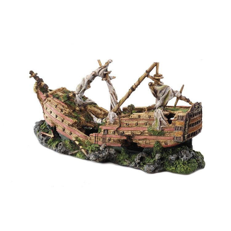 Foto van Aqua Della Decor scheepswrak galjoen xxl