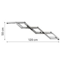 Trixie 3-tredige vouwtrap aluminium/kunststof/TPR