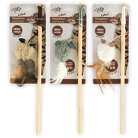 AFP Lambswool-Wand+Mouse with Feather Catnip