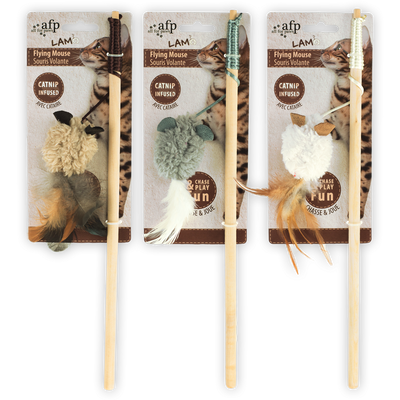 Foto van AFP Lambswool-Wand+Mouse with Feather Catnip