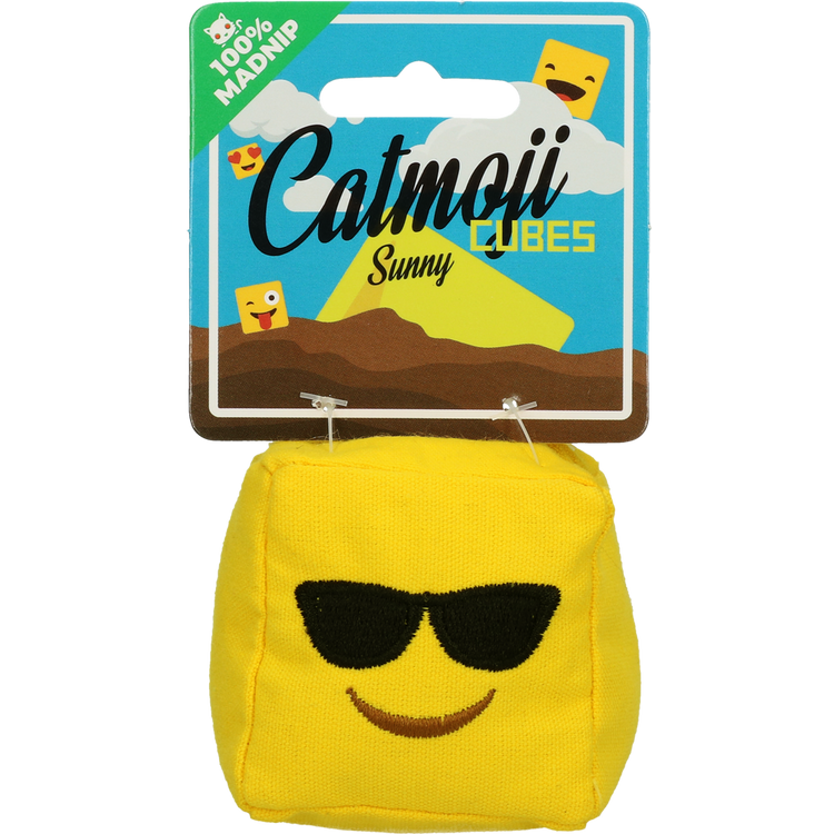 Foto van Emoji Cat Cube Sunny (met MadNip)