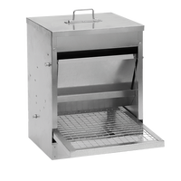 Pluimvee voerstation 10 kg gegalv. metaal