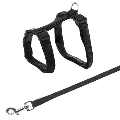 Trixie Kattentuig met riem metalen gespen Foto van Trixie Kattentuig met riem metalen gespen