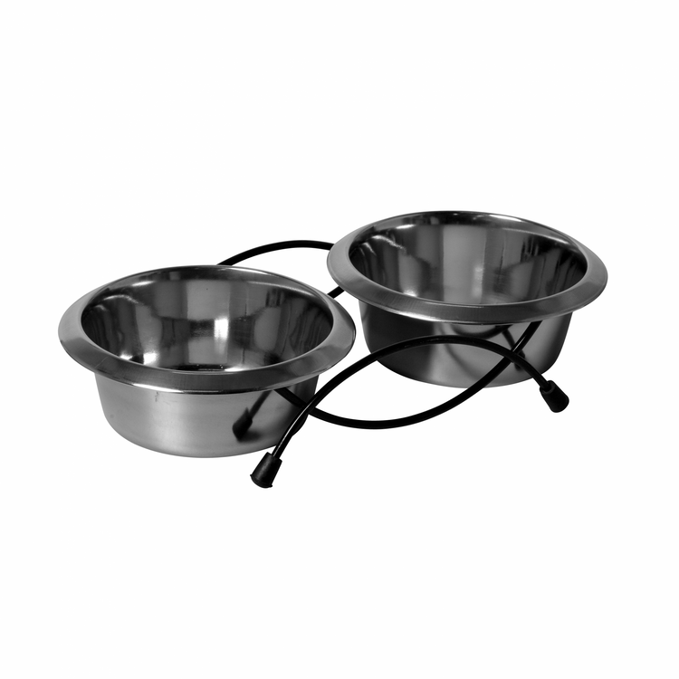 Adori Standaard + 2 RVS bakken 0,43l Foto van Adori Standaard + 2 RVS bakken 0,43l