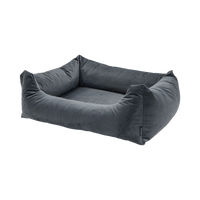 Madison Velours Dog Bed Grijs M