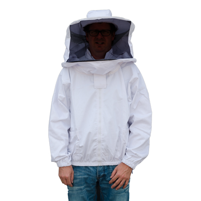 Foto van Wespen-Imkerjas met hor.+vert. rits maat XL