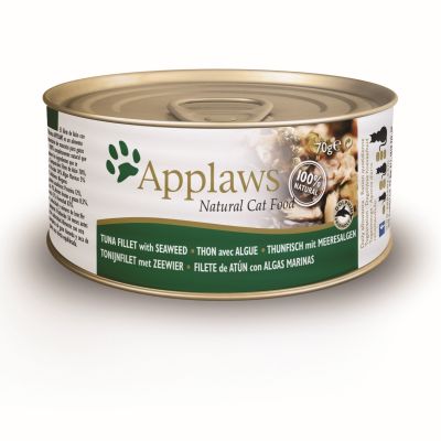 Foto van Applaws Kattenvoer Blik Tonijn & Zeewier 70 gr.