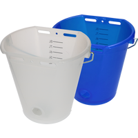 Kalveremmer wit transparant 2-zijdig plat