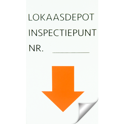 Foto van Sticker en Inspectiepunten