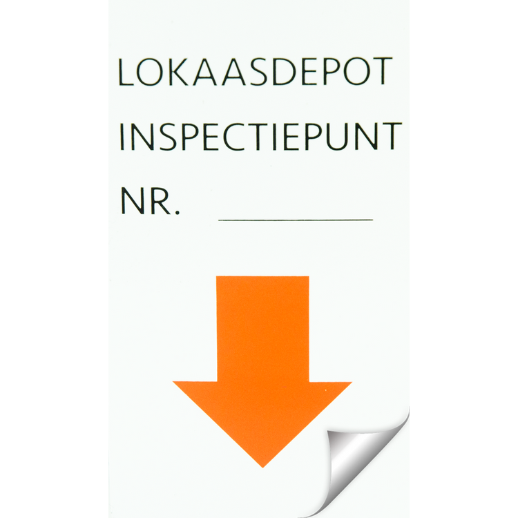 Foto van Sticker en Inspectiepunten