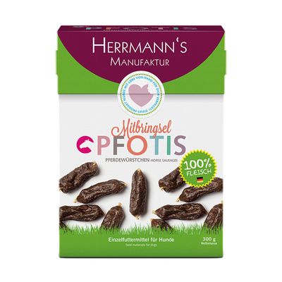 PFOTIS SNACKS Horse Sausages 300 gr. Foto van PFOTIS SNACKS Horse Sausages 300 gr.