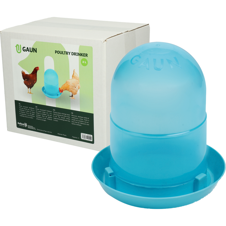 Foto van Pluimvee drinktoren 2 l blue