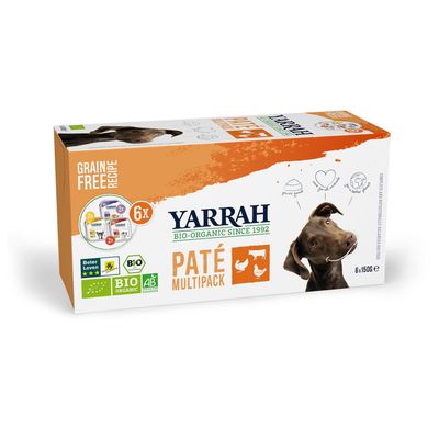 Yarrah Bio hondenvoer multi-pack pate kuip Foto van Yarrah Bio hondenvoer multi-pack pate kuip