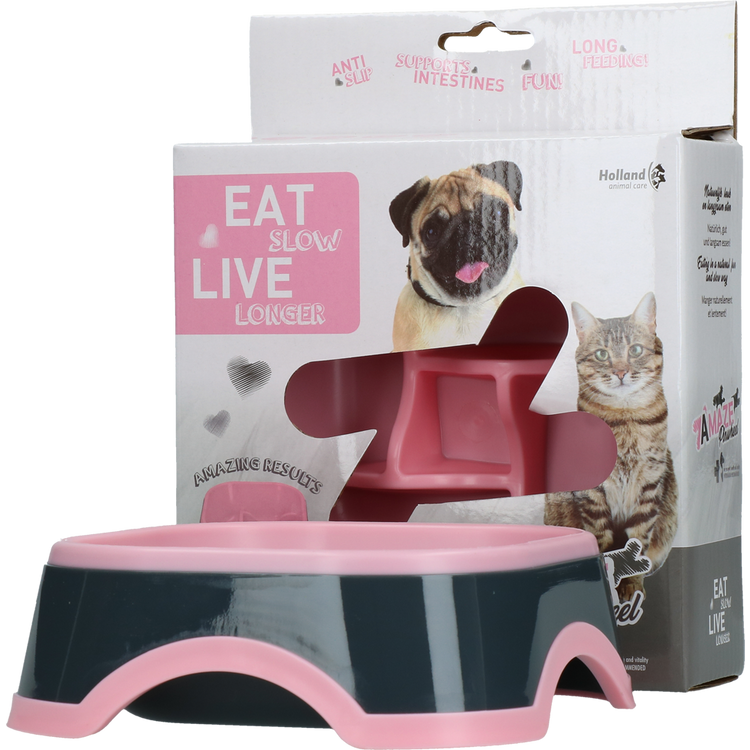 Foto van Eat Slow Live Longer Amaze Pinwheel Pink S