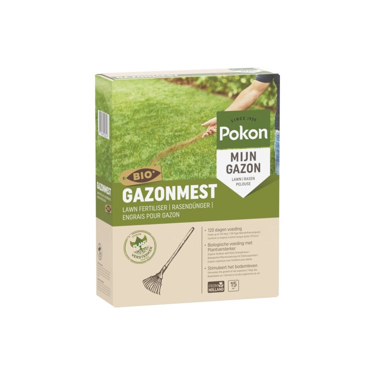 Pokon Bio Gazonmest Foto van Pokon Bio Gazonmest