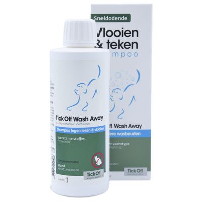 Tick Off Wash away shampoo hond Foto van Tick Off Wash away shampoo hond