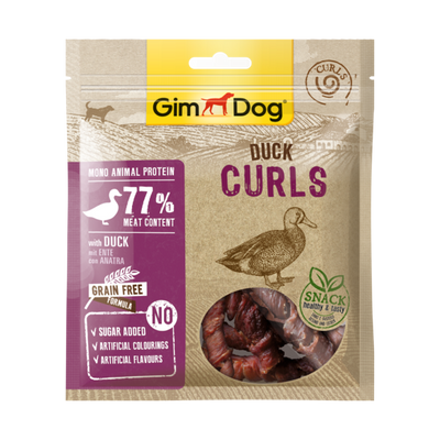 GimDog Duck Curls 55 g Foto van GimDog Duck Curls 55 g