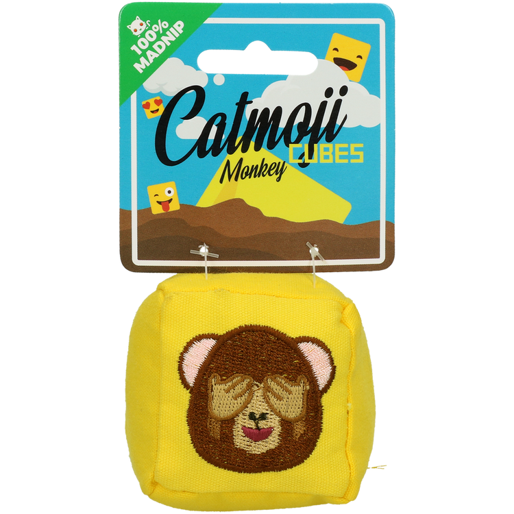 Foto van Emoji Cat Cube Monkey (met MadNip)