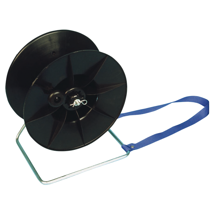 Foto van Haspel voor lint en draad met draagriem