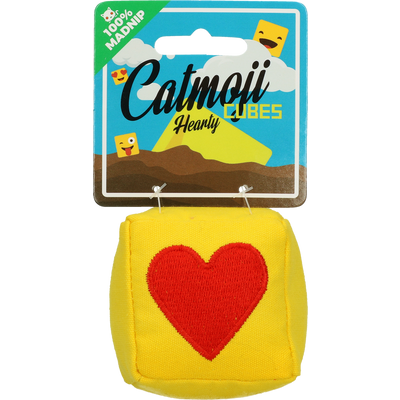 Foto van Emoji Cat Cube Hearty (met MadNip)