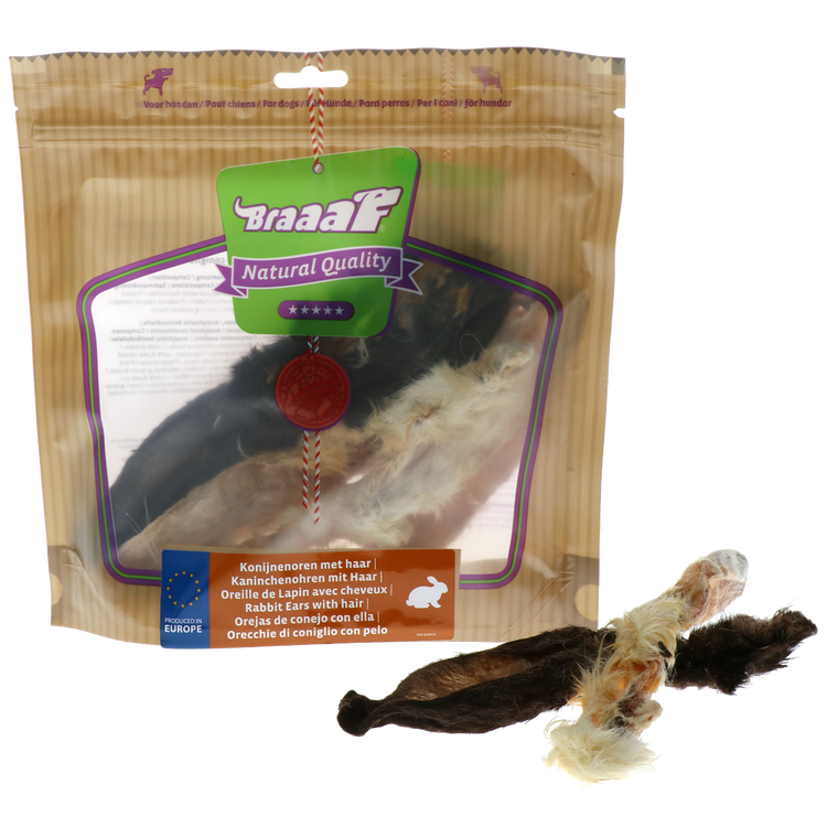 Foto van Braaaf Konijnenoren met haar