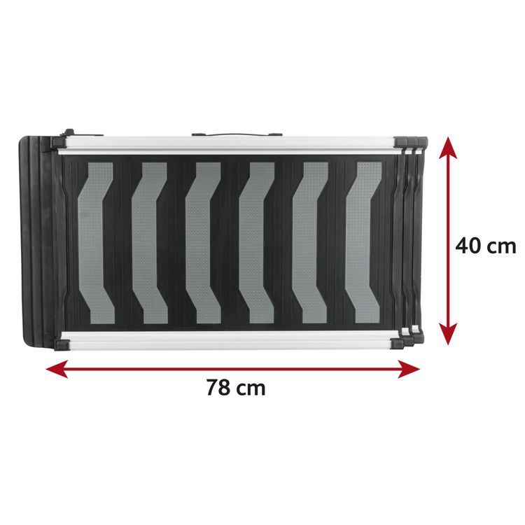 Trixie Drievoudige Telescoop-loopplank aluminium/TPR Foto van Trixie Drievoudige Telescoop-loopplank aluminium/TPR