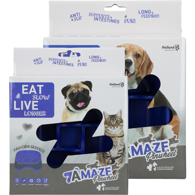 Foto van Eat Slow Live Longer Amaze Pinwheel Blue S