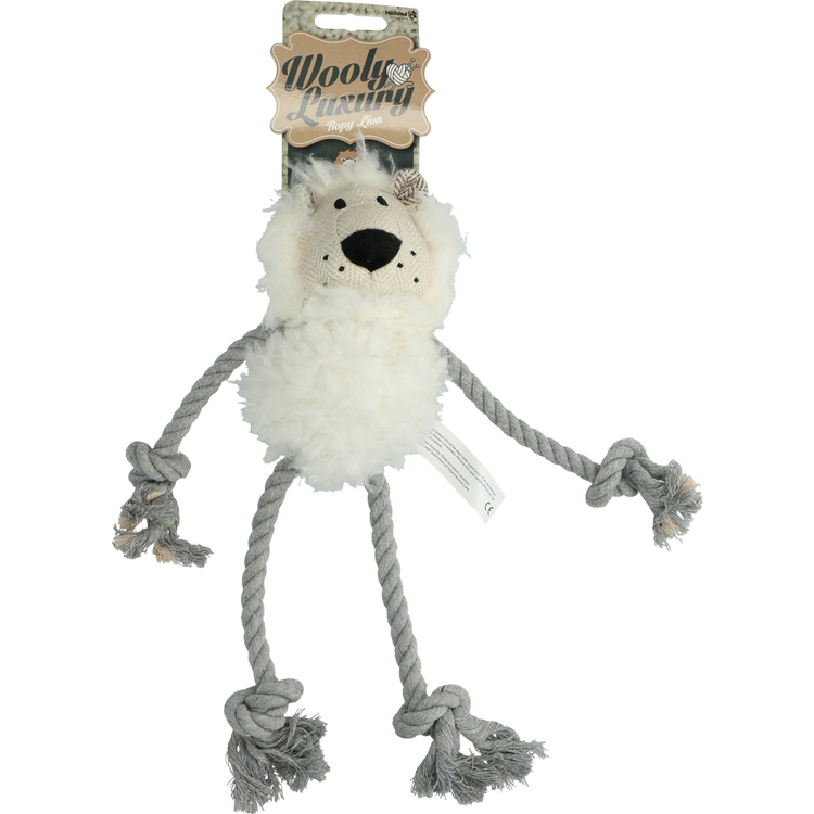 Foto van Wooly Luxury Ropy Leeuw Wit