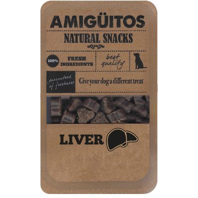 Amiguitos Dogsnack Liver 100 gr. Foto van Amiguitos Dogsnack Liver 100 gr.