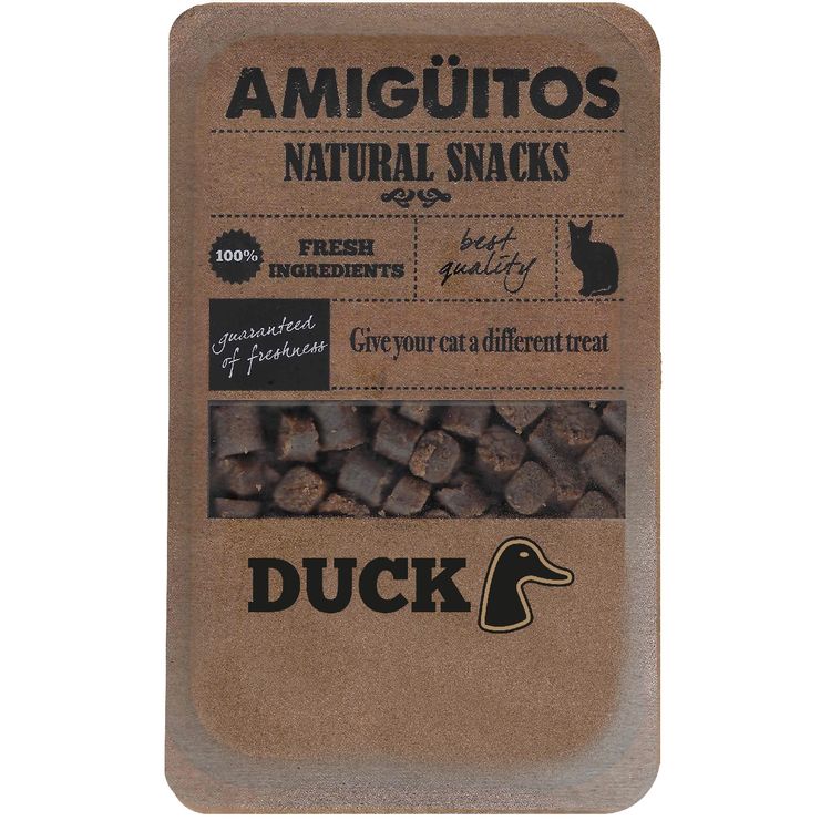 Amiguitos Catsnack Duck 100 gr. Foto van Amiguitos Catsnack Duck 100 gr.