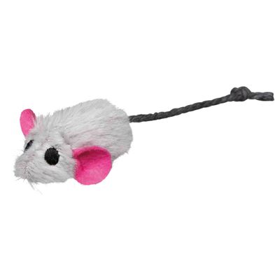 Trixie Set muizen met catnip kern pluche - 4 stuks Foto van Trixie Set muizen met catnip kern pluche - 4 stuks