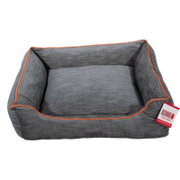 KONG Lounger Beds Large. Grijs met oranje lijn