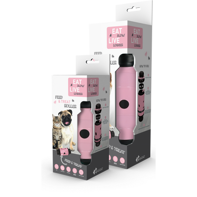 Foto van Eat Slow Live Longer Feed and Treat S Roze