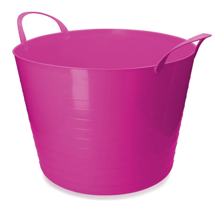 Foto van Emmer V-Trug Flexi roze 65 l