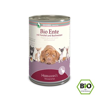 Foto van BIO SENSITIVE Duck with Fennel 400 gr.