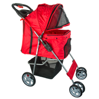 Pawise Pet Stroller Red