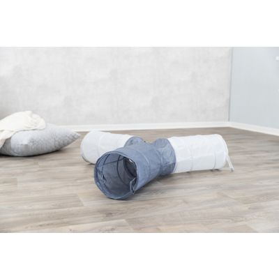 Trixie Speeltunnel met 4 ingangen en spiraalveer nylon Foto van Trixie Speeltunnel met 4 ingangen en spiraalveer nylon