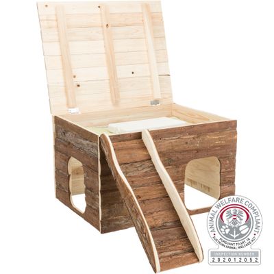 Foto van Trixie Functiehuis Gunnar konijnen schorshout