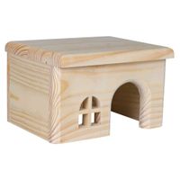 Trixie Huis spijkervrij hamsters hout - 2 stuks