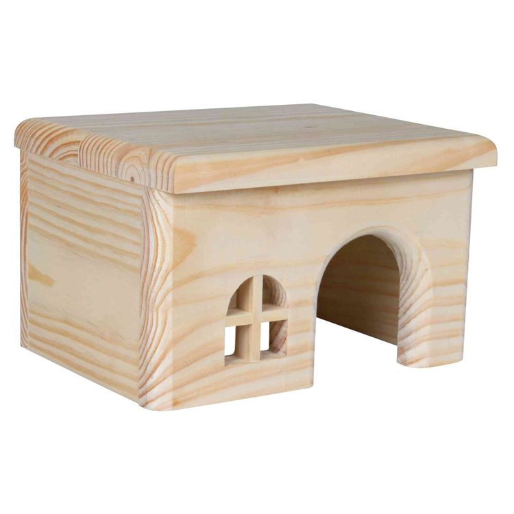 Trixie Huis spijkervrij hamsters hout - 2 stuks Foto van Trixie Huis spijkervrij hamsters hout - 2 stuks