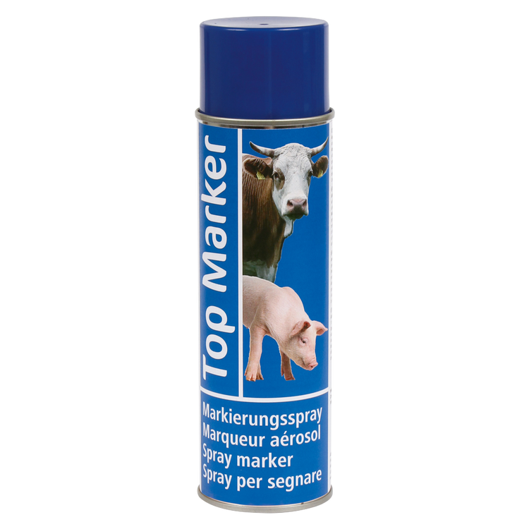 Foto van Merkspray voor vee blauw