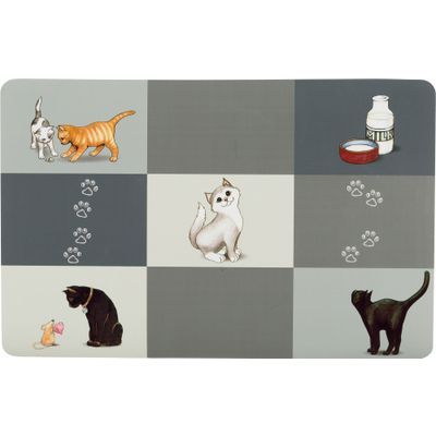 Trixie Placemat Patchwork Cat - 6 stuks Foto van Trixie Placemat Patchwork Cat - 6 stuks