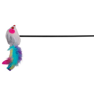 Trixie Speelstaaf muis kunststof/pluche catnip - 40 stuks Foto van Trixie Speelstaaf muis kunststof/pluche catnip - 40 stuks