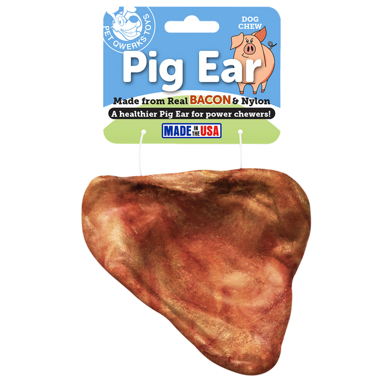 Foto van Pet Qwerks Bacon Pig Ear - Large