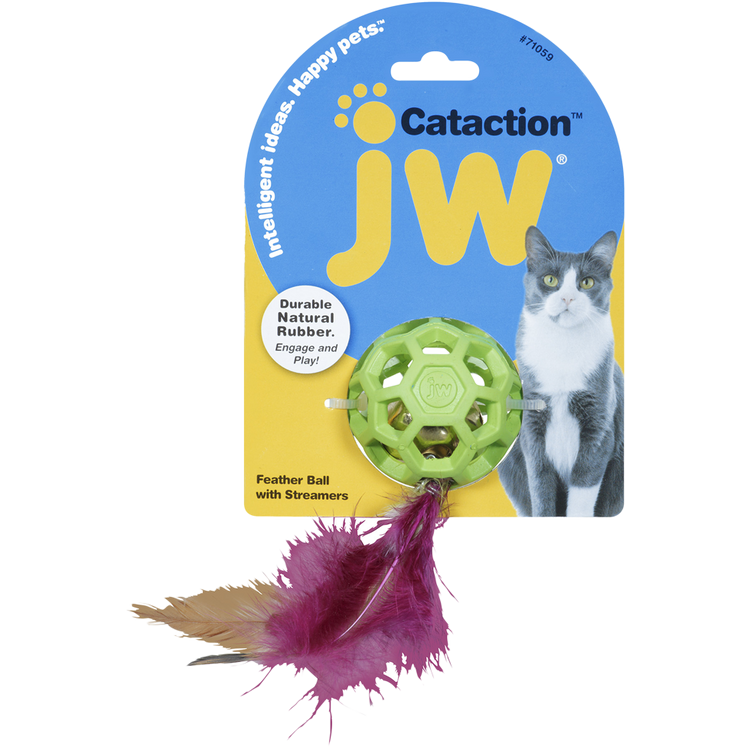 Foto van JW Cataction Feather Ball with Bell