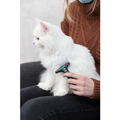 Foto van Trixie Carding vachtkam kunststof/metalen kling - 2 stuks