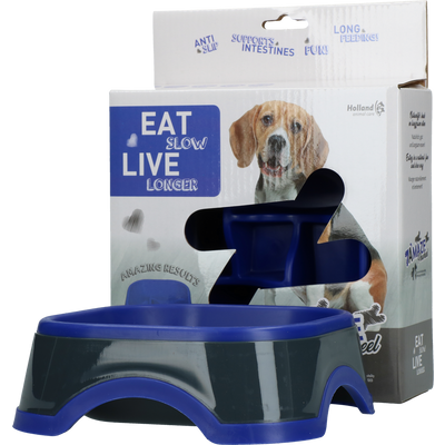 Foto van Eat Slow Live Longer Amaze Pinwheel Blue M