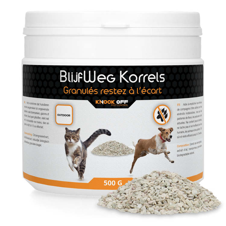 Foto van Knock Off BlijfWeg Korrels voor buiten