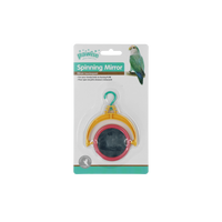 Bird spinning mirror